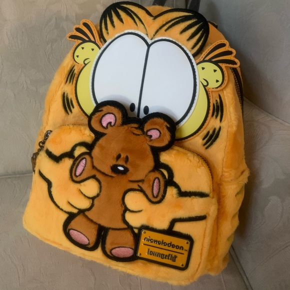 Loungefly x Nickelodeon Garfield & Pooky Plush Backpack Bag Purse NWT - Picture 16 of 16